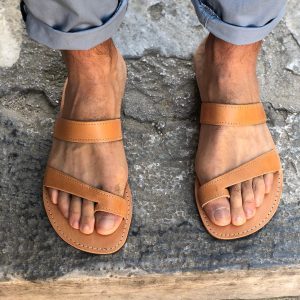 Mens Sandals Greek Leather Beach Summer Shoes.