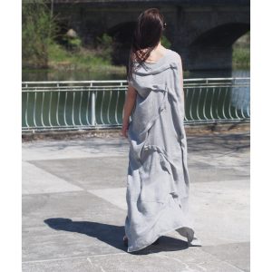 Extravagant Long Dress Women Maxi Linen Casual Spring