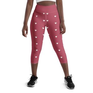 Red Yoga Capri Leggings