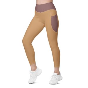 Brown Leggings With Pockets
